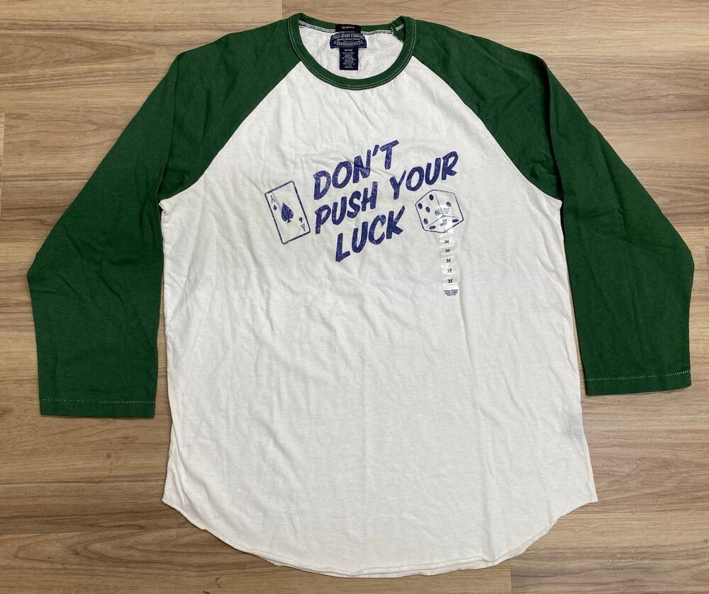 NEW VTG Y2K Polo Jeans Co Ralph Lauren Slim graphic raglan baseball t-shirt M